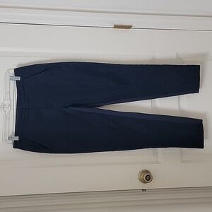 Lululemon Athletica, Size 6 Navy Blue Zipper Fly Double Button Closure Pants